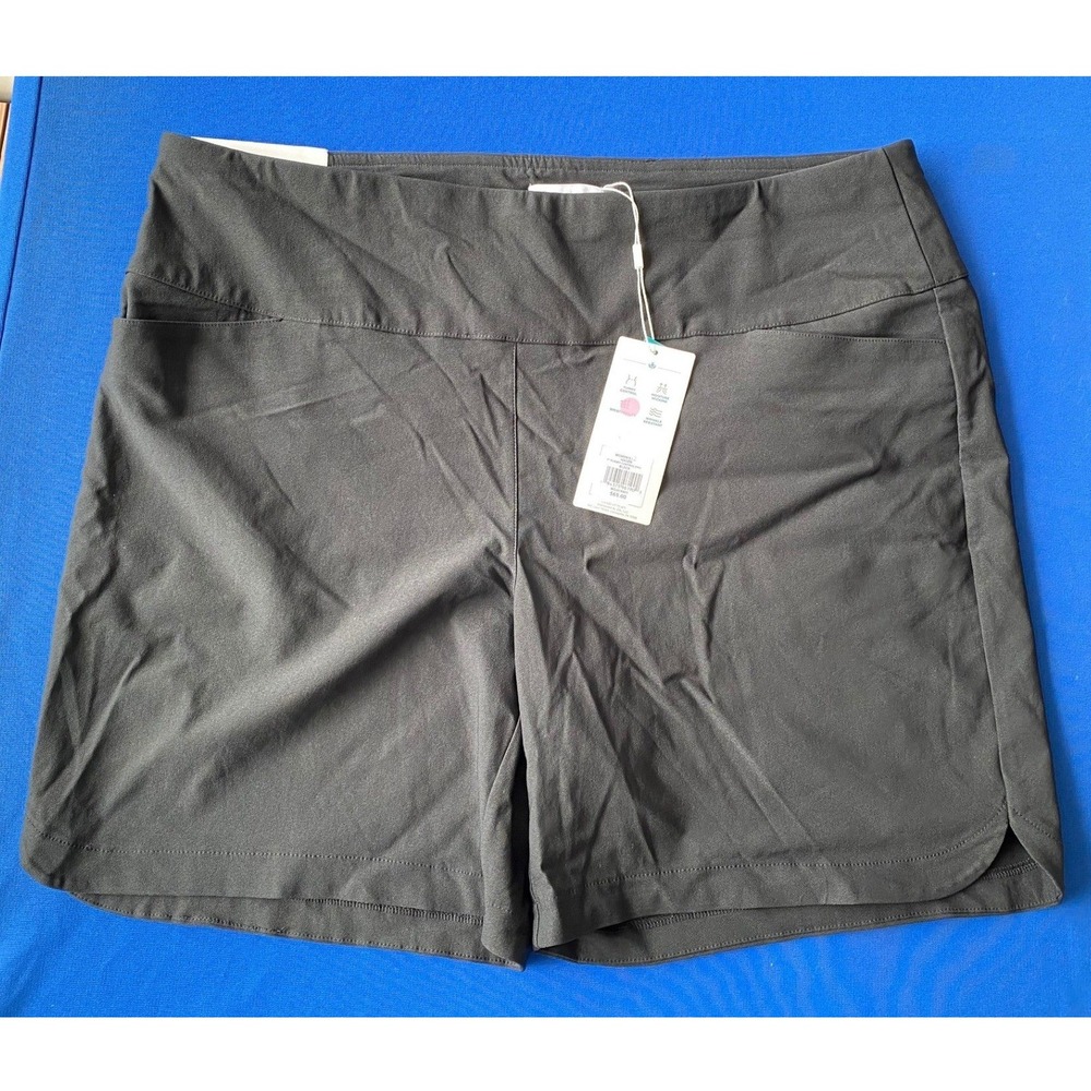 Lady Hagen Womens Tummy Control Golf Short Black 7in Inseam WGH14401 Size Medium